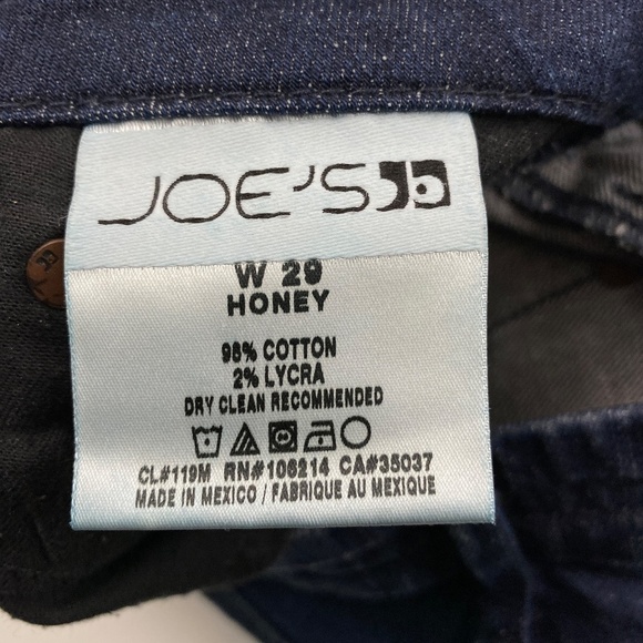 Joe's Honey Bootcut Women's size 29 Dark Wash Blue Denim jeans - Picture 4 of 4